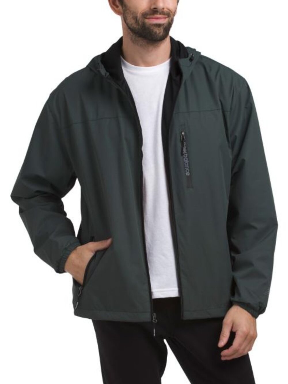 NEW BALANCE Mesh Lined Hooded Dobby Jacket